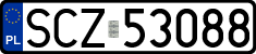 License plates of Poland, Regular car plates