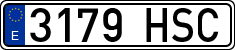 License plates of Spain, Ordinary (2000)