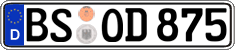 German license plate, Regular plates