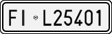 License plate of Italy, Cars (1927 year series)