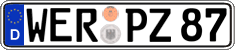 German license plate, Regular plates