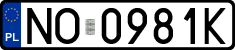 License plates of Poland, Regular car plates