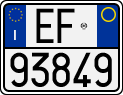 License plate of Italy, Motorcycles (1994 year series)
