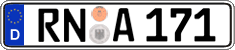 German license plate, Regular plates