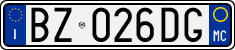 License plate of Italy, Cars (1994 year series)