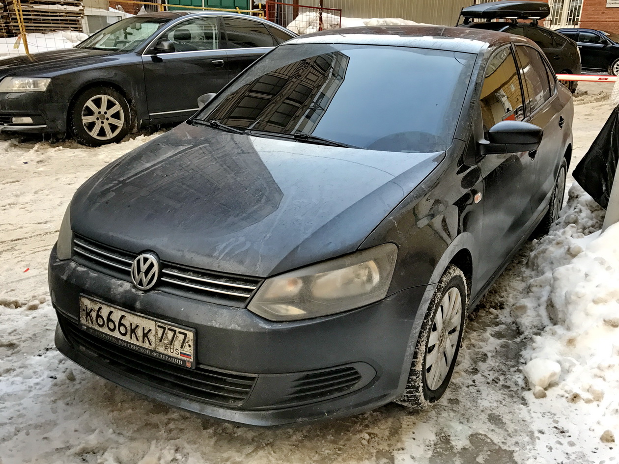 к 666 кк 777, Volkswagen Polo 5th gen Sedan (A05), 2010­–2015