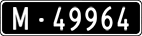 License plate of Switzerland, Military (black)