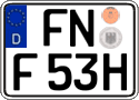 German license plate, Plates for oldtimers (type 