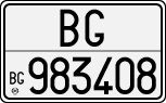 License plate of Italy, Cars (1927 year series)