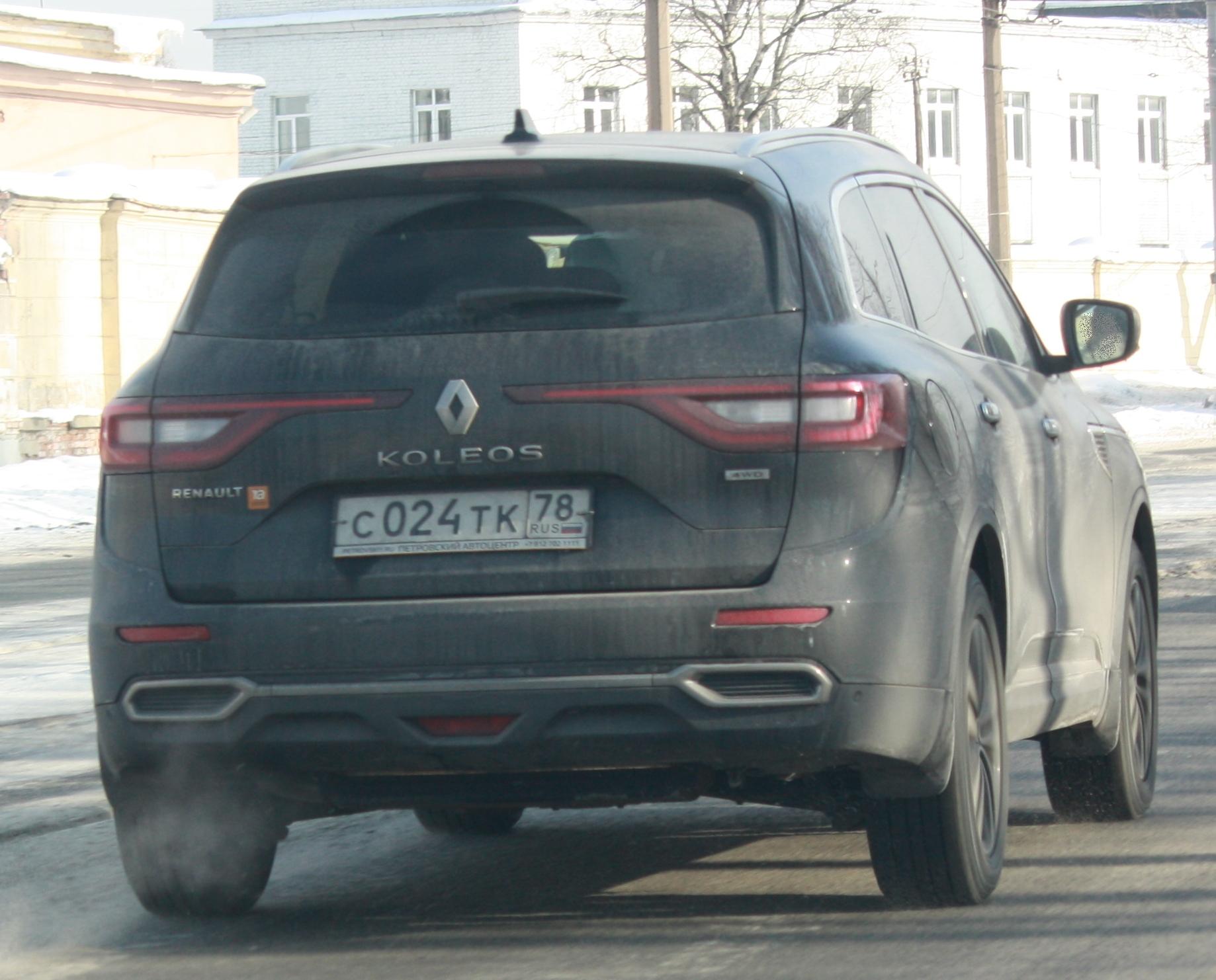 с 024 тк 78, Renault Koleos 