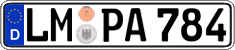 German license plate, Regular plates