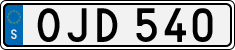 License plate of Sweden, Regular plates