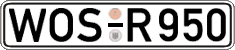 German license plate, Regular plates