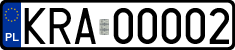 License plates of Poland, Regular car plates
