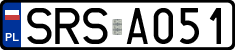 License plates of Poland, Regular car plates