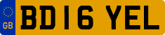 License plate of the United Kingdom, 2001 year system