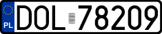 License plates of Poland, Regular car plates