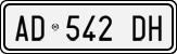 License plate of Italy, Cars (1994 year series)