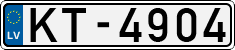 License plate of Latvia, Regular car plates