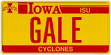 Iowa, Vanity Plates