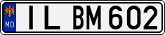 License plate of Moldova, Cars (1992)
