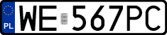 License plates of Poland, Regular car plates