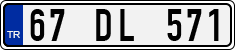 License plate of Turkey, Regular plates