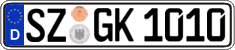 German license plate, Regular plates