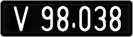 License plate of Austria, 1947 year system