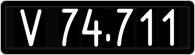 License plate of Austria, 1947 year system
