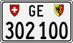 License plate of Switzerland, Cars