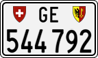 License plate of Switzerland, Cars