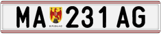 License plate of Austria, Regular plates