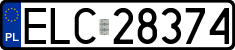 License plates of Poland, Regular car plates