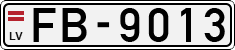 License plate of Latvia, Regular car plates