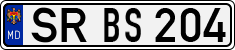 License plate of Moldova, Cars (1992)