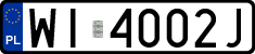 License plates of Poland, Regular car plates