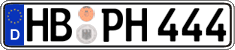 German license plate, Regular plates