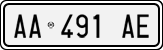 License plate of Italy, Cars (1994 year series)