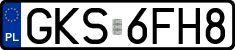 License plates of Poland, Regular car plates