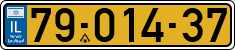 License plate of Israel, Regular plates