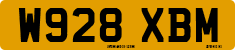 License plate of the United Kingdom, 1983 year system