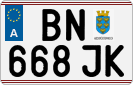 License plate of Austria, Regular plates