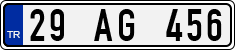License plate of Turkey, Regular plates