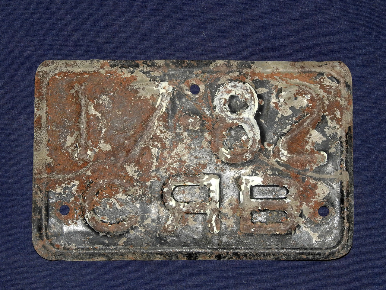 1782 СЯВ, License plate without vehicle 