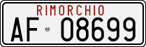 License plate of Italy, Trailers (1994 year series)