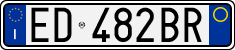 License plate of Italy, Cars (1994 year series)