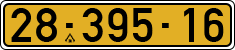 License plate of Israel, Regular plates