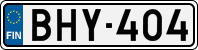 License plate of Finland, Cars