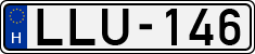 license plates of Hungary, Cars (1990)